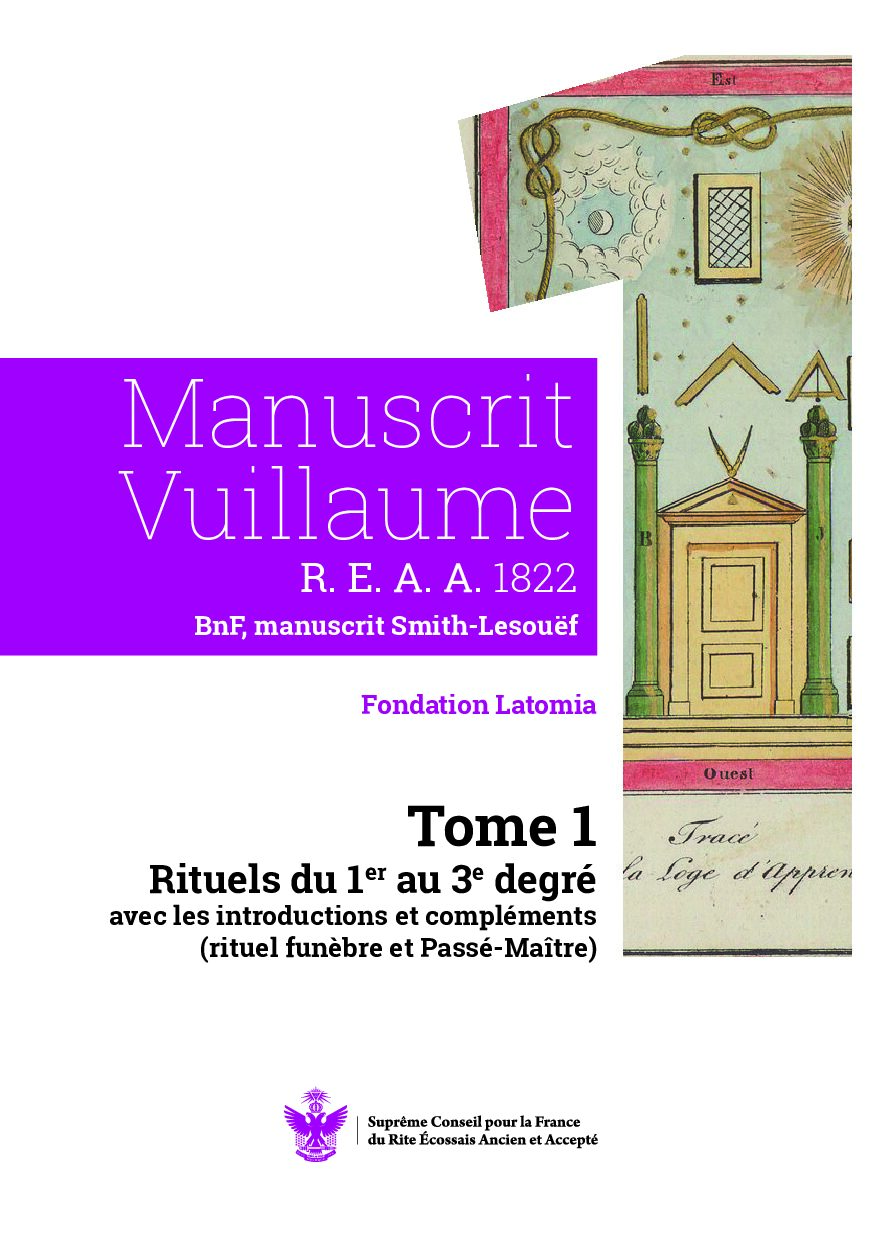 Manuscrit Vuillaume R. E. A. A. 1822 - Tome 1